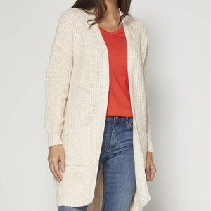 Gap Long Patch Pocket Open Front Marled Knit Cardigan Confetti | ZR